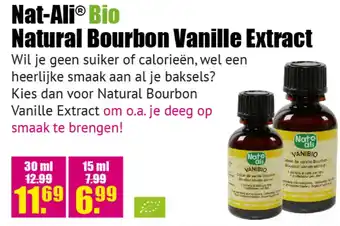 Gezond & Wel Nat-ali® bio natural bourbon vanille extract aanbieding