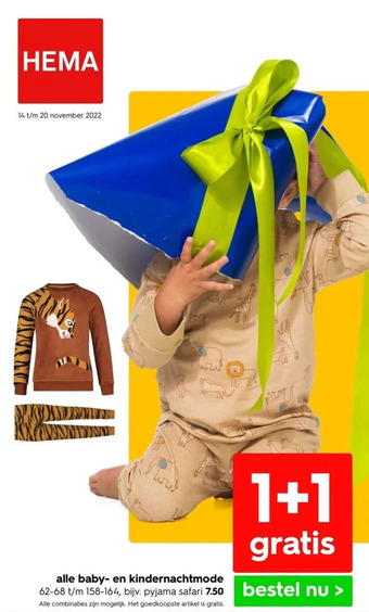 HEMA Alle baby- en kindernachtmode aanbieding
