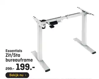 Hubo Essentials zit/sta bureauframe aanbieding