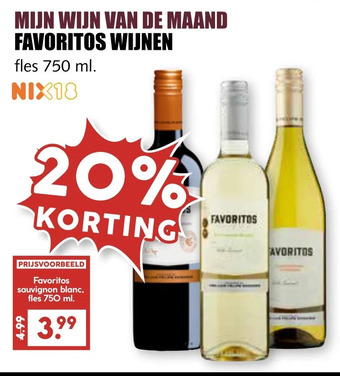 MCD Supermarkt Favoritos wijnen aanbieding