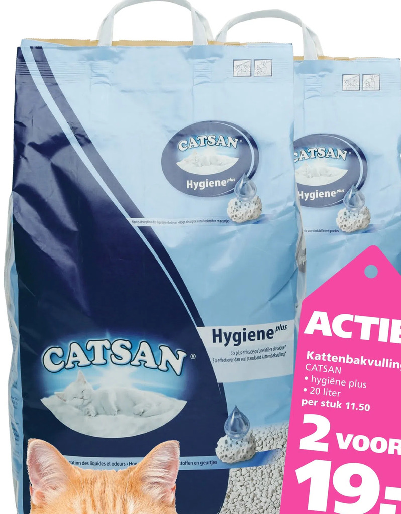 Kattenbakvulling catsan aanbieding bij Ranzijn