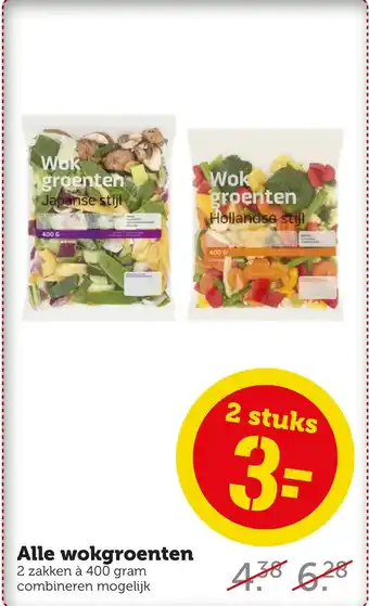 Coop Alle wokgroenten aanbieding