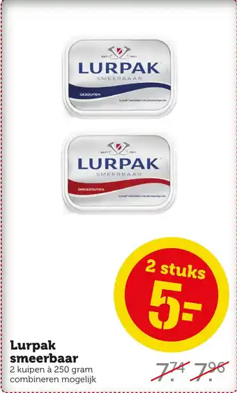 Coop Lurpak smeerbaar aanbieding