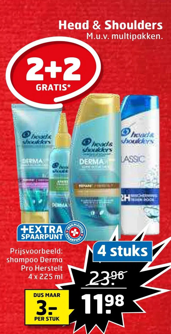 Head & shoulders aanbieding bij Trekpleister
