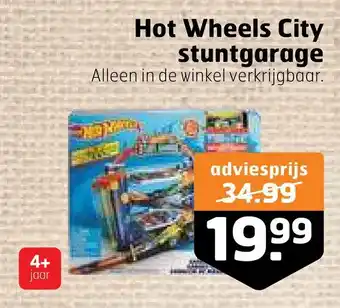 Trekpleister Hot wheels city stuntgarage aanbieding