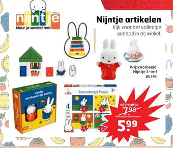 Trekpleister Nijntje artikelen aanbieding