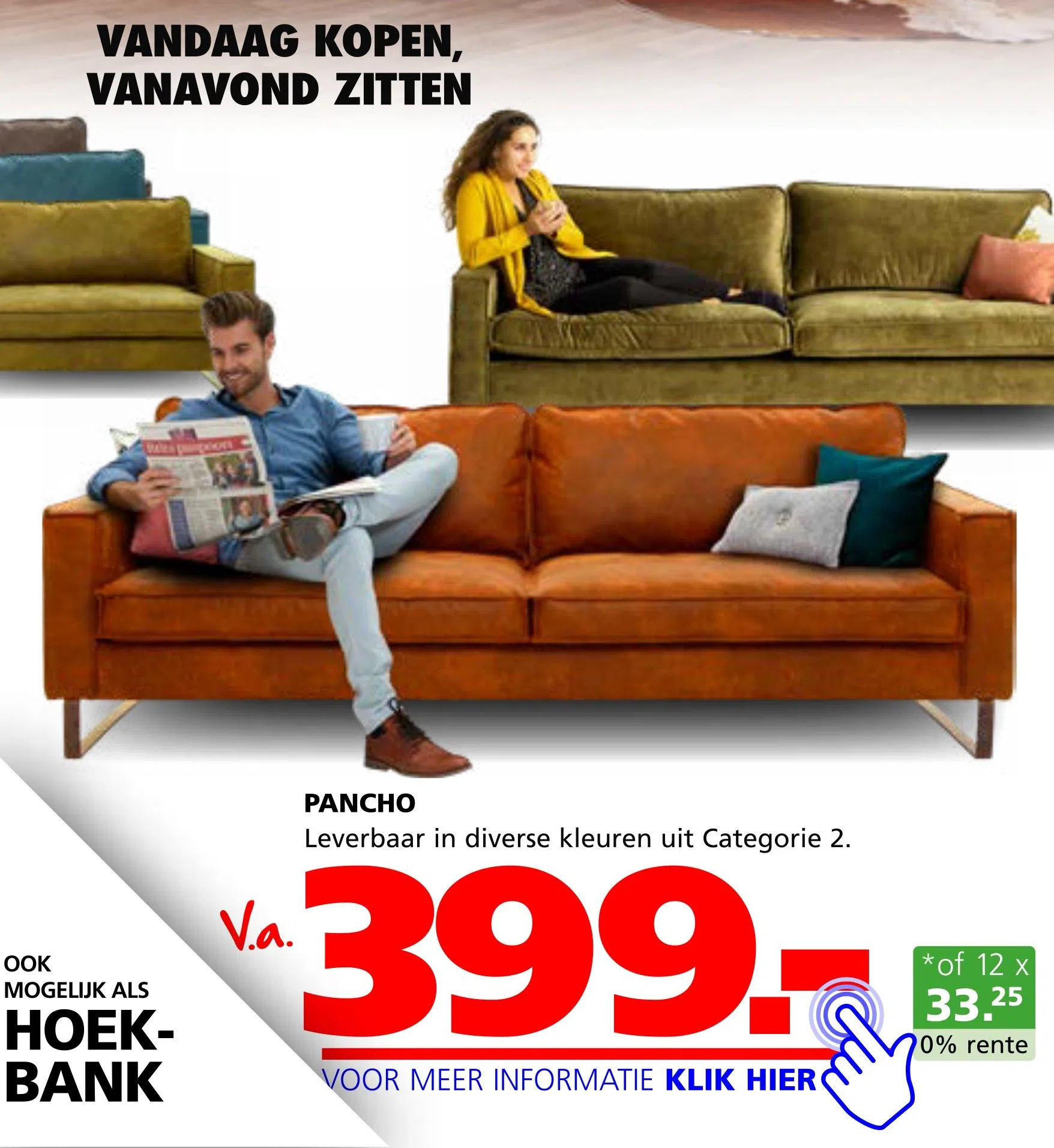 Pancho aanbieding bij Seats and Sofas