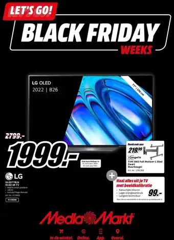 MediaMarkt Lg oled77b26 oled 4k tv aanbieding