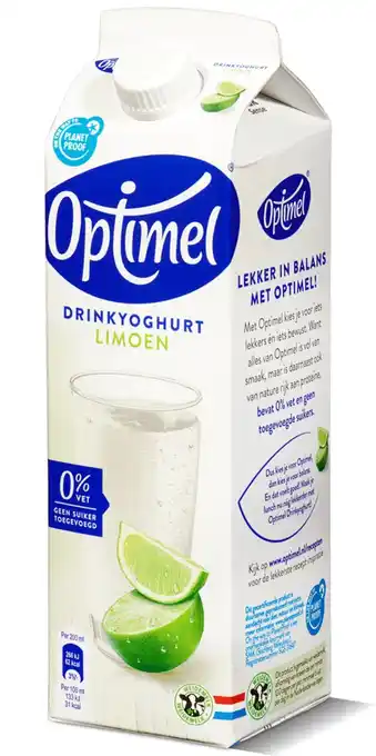 Picnic Optimel  drinkyoghurt limoen 0% vet aanbieding