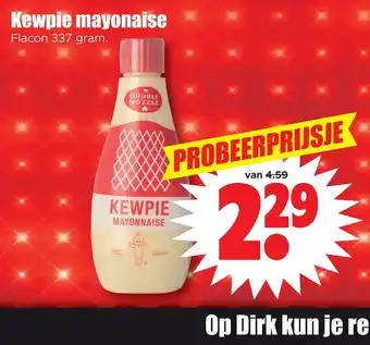 Dirk Kewpie mayonaise aanbieding
