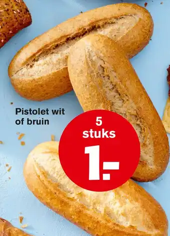 Hoogvliet Pistolet wit of bruin aanbieding