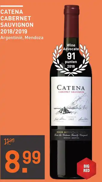 Gall & Gall Catena Cabernet Sauvignon 75CL Wijn aanbieding