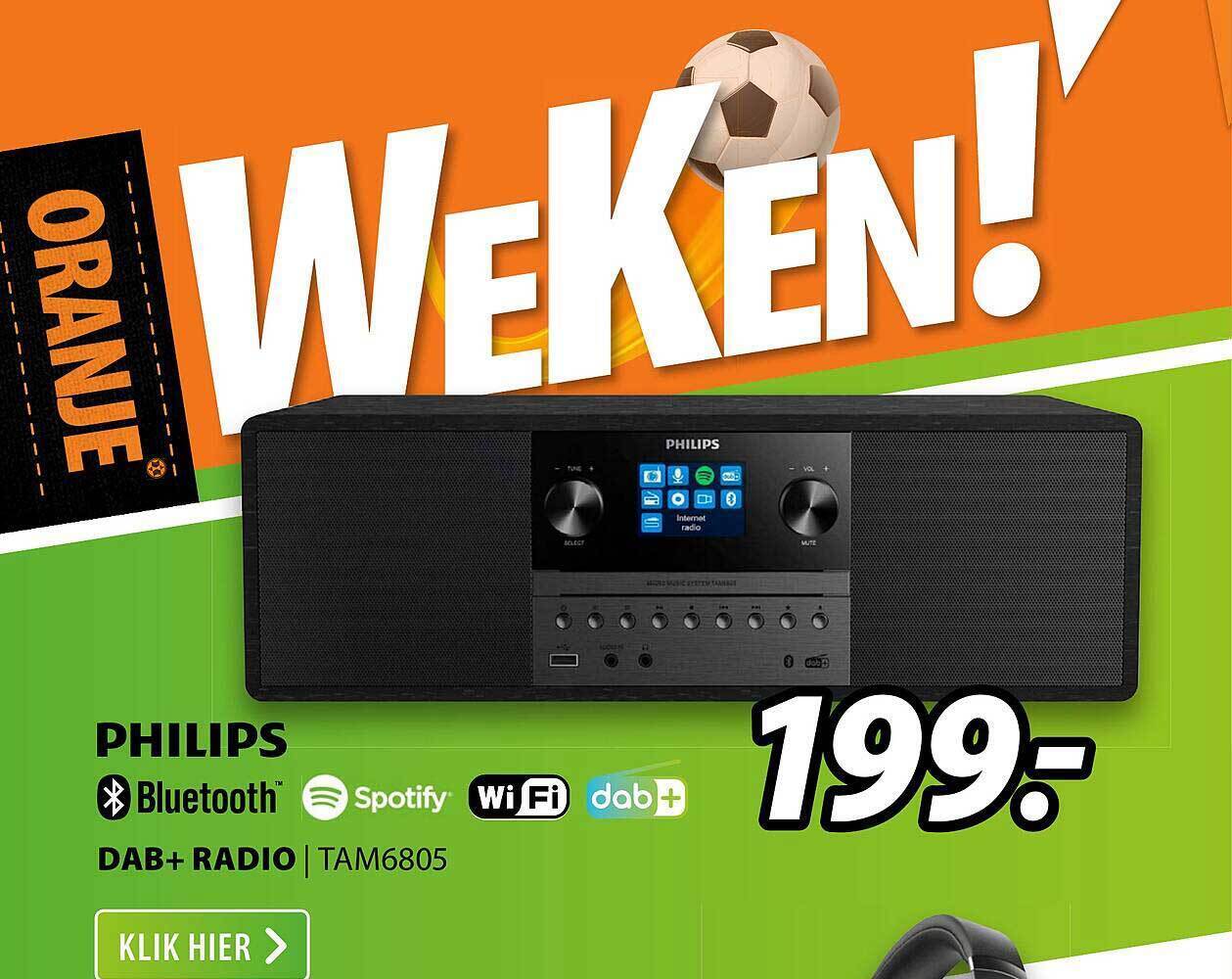 Philips dab+ radio tam6805 aanbieding bij Expert
