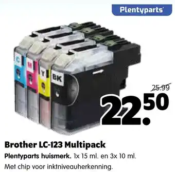 Plentyparts Brother lc-123 multipack aanbieding