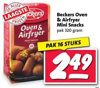 Nettorama Beckers oven & airfryer mini snacks aanbieding