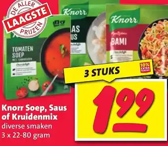 Nettorama Knorr soep, saus of kruidenmix aanbieding