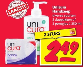 Nettorama Unicura handzeep aanbieding