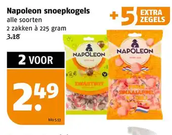 Poiesz Napoleon snoepkogels aanbieding