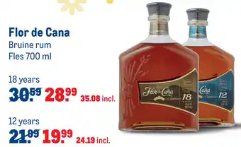 Makro Flor de Cana Bruine rum 18 years 700ml aanbieding