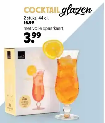 Boon`s Markt Cocktail glazen 2*440 ml aanbieding