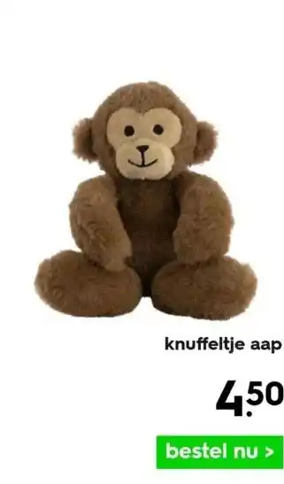 HEMA Knuffeltje aap aanbieding