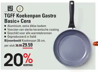 Sligro TGFF koekenpan gastro basic+ cera aanbieding