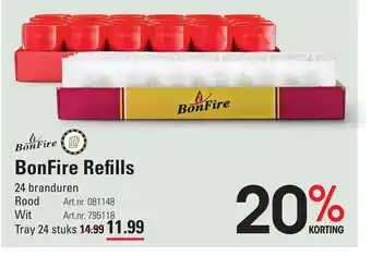 Sligro Bonfire refills aanbieding