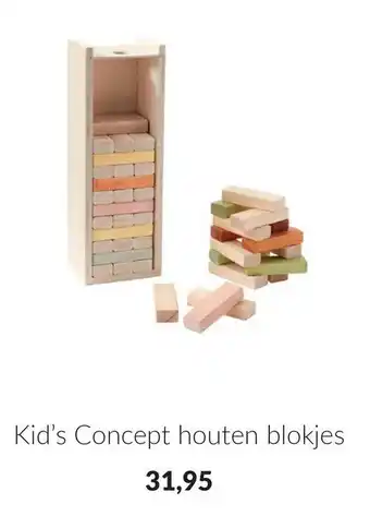 Babypark Kid's concept houten blokjes aanbieding