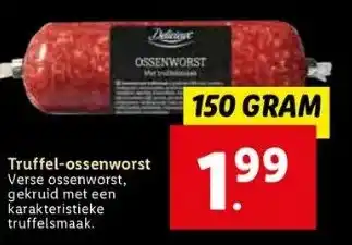 Lidl Truffel-ossenworst aanbieding