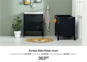 Babypark Europe baby ralph zwart setprijs aanbieding