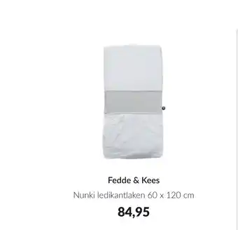 Babypark Fedde & kees nunki ledikantlaken 60 x 120 cm aanbieding