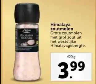 Lidl Himalaya zoutmolen aanbieding