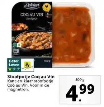 Lidl Stoofpotje coq au vin aanbieding