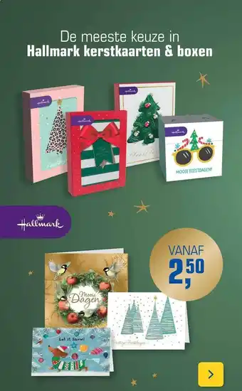 Primera Hallmark kerstkaarten & boxen aanbieding