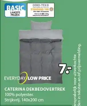 Jysk Everyday low price caterina dekbedovertrek aanbieding