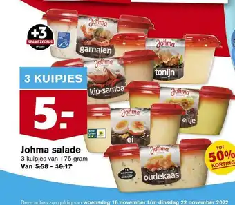 Hoogvliet Johma salade aanbieding