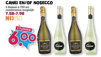 Boon`s Markt Canei en/of Nosecco 2*750 ml aanbieding