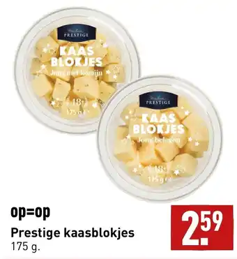 ALDI Prestige kaasblokjes 175 gram aanbieding