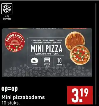 ALDI Mini pizzabodems 10 stuks aanbieding