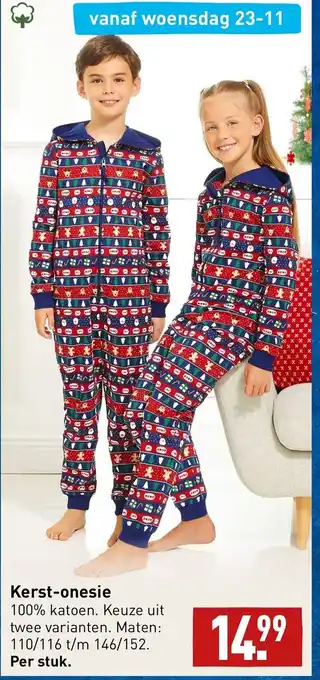 ALDI Kerst-onesie 110/116 t/m 146/152 aanbieding