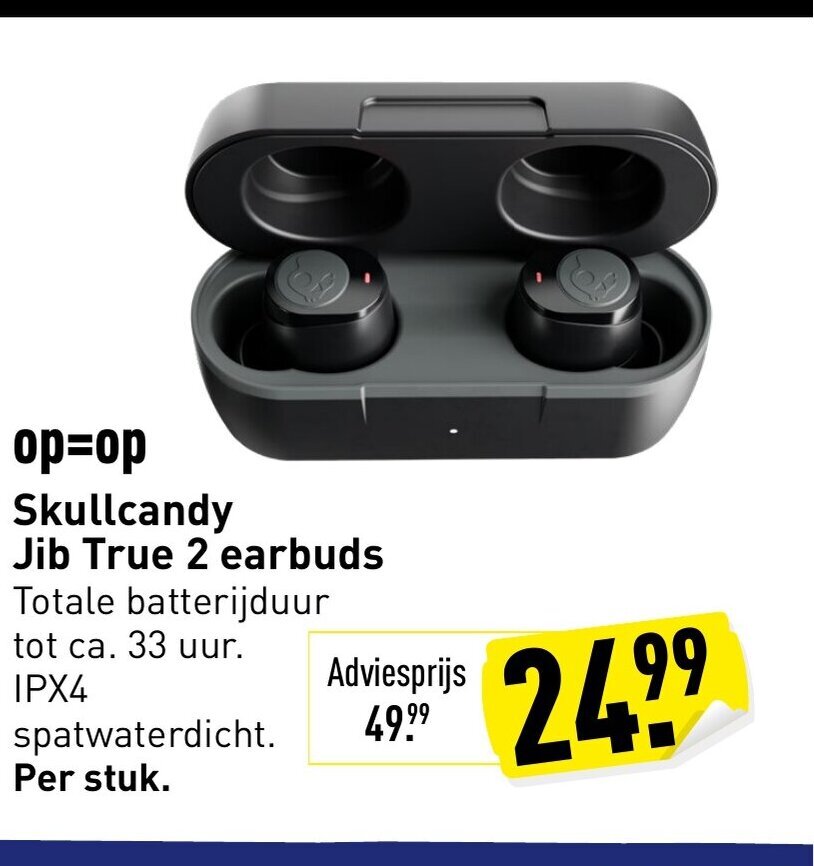Skullcandy Jib True 2 earbuds aanbieding bij ALDI