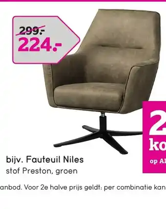 Leen Bakker Fauteuil Niles aanbieding