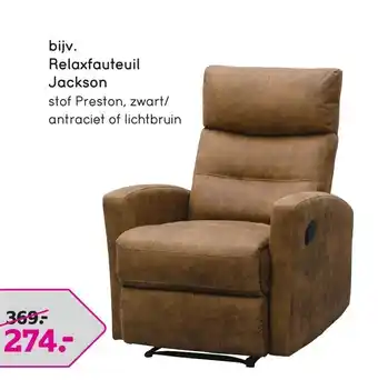 Leen Bakker Relaxfauteuil Jackson aanbieding