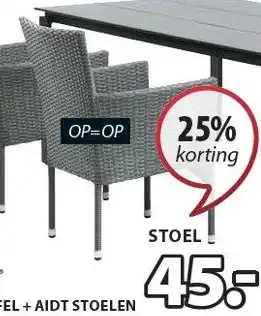 Jysk Aidt Stoelen aanbieding