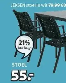 Jysk Jeksen Stoelen aanbieding