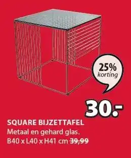 Jysk Square Bijzettafel aanbieding