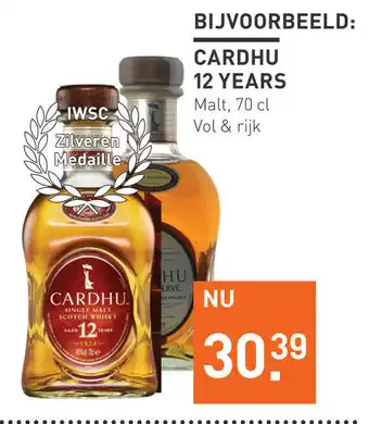 Gall & Gall Bijvoorbeeld:  cardhu 12 years 70cl aanbieding