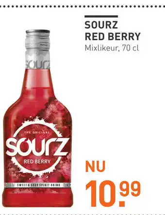 Gall & Gall Sourz red berry 70cl aanbieding