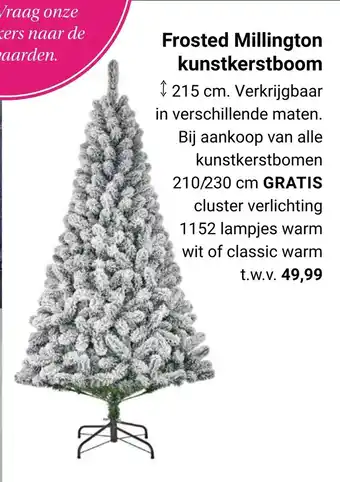 TuinWereld Frosted millington kunstkerstboom aanbieding