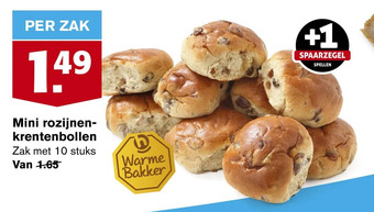 Hoogvliet Mini rozijnen-krentenbollen aanbieding